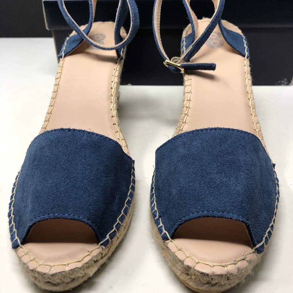 Suede Wedge Espadrilles by 8